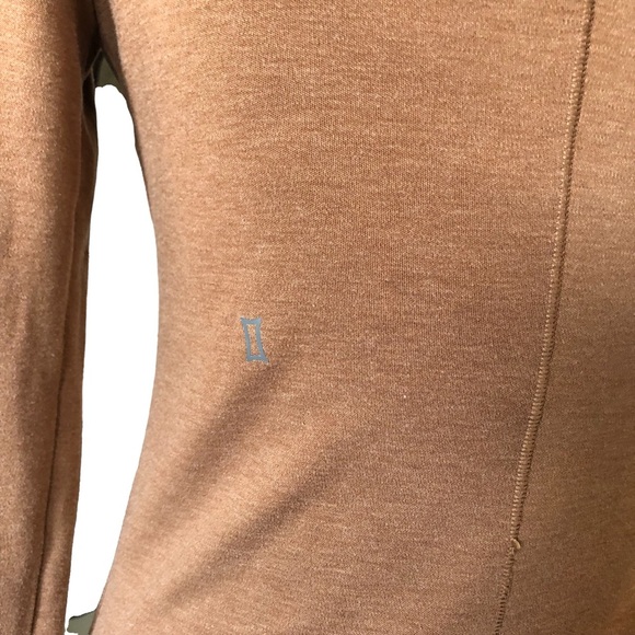 Kit and Ace Brown Mock-neck Long-Sleeve Wool-blend Sweater Dress - Picture 9 of 16